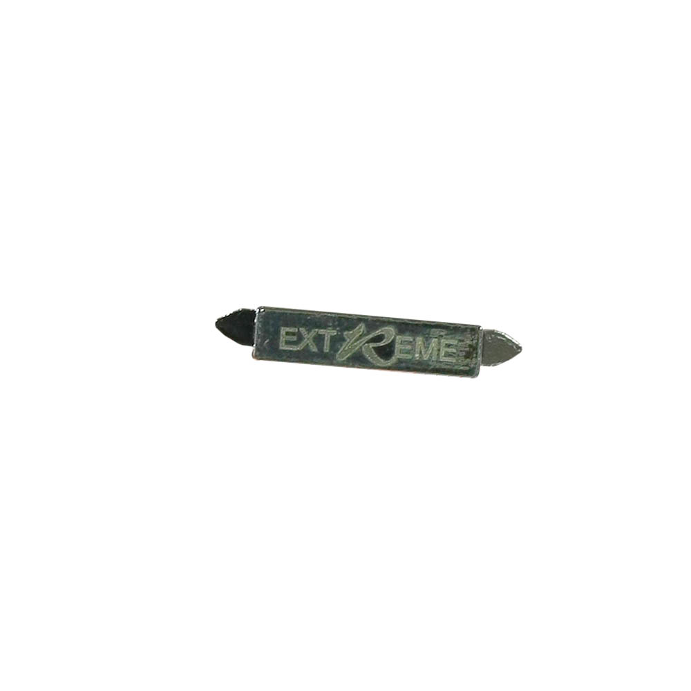 Краб металл Extrem, 2*0,5см, nikel /лого лазер/. Крабы Металл Надписи, Буквы