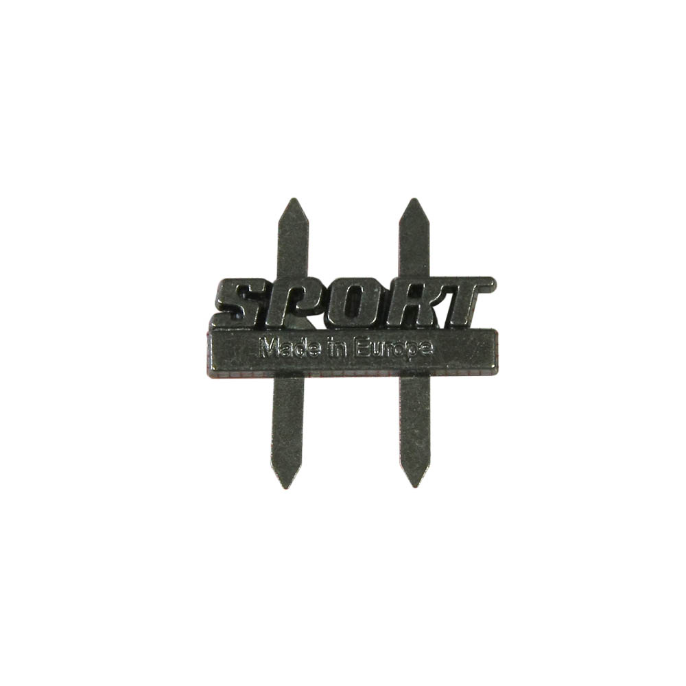 Краб металл SPORT, black nikel, 2,5*0,8см, шт. Крабы Металл Надписи, Буквы