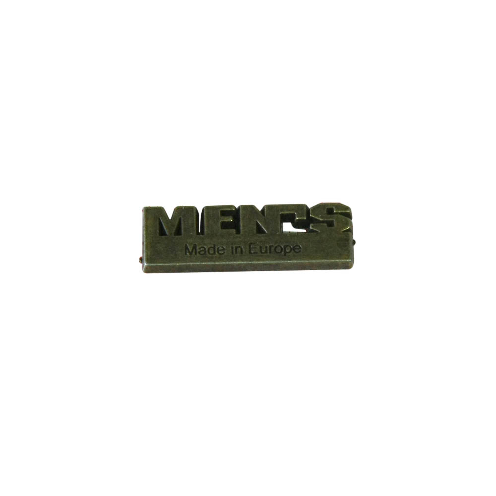 Краб металл MEN'S, antik brass, 2,5*0,8см, шт. Крабы Металл Надписи, Буквы