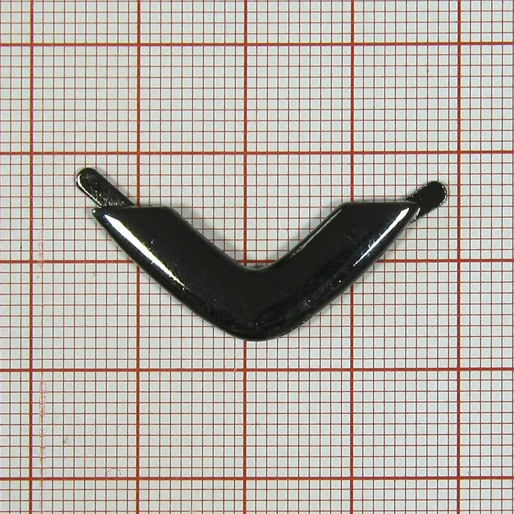 Краб металлический Галка 3см BLACK NIKEL, шт . Крабы Металл Геометрия