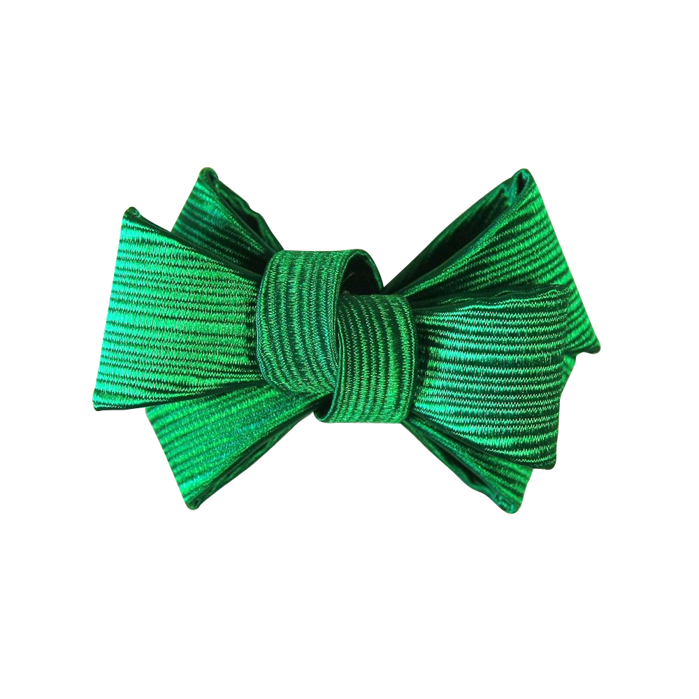 Аппликация декор обувная SAF0694 5*7см изумрудно-зеленый бантик-фильц, шт. Аппликации, нашивки