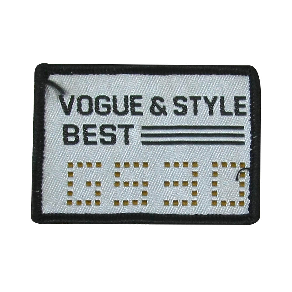 Нашивка тканевая G530 Vogue 5,5*4,0см, код товара 33935 - Нашивка Вышивка, Ткань